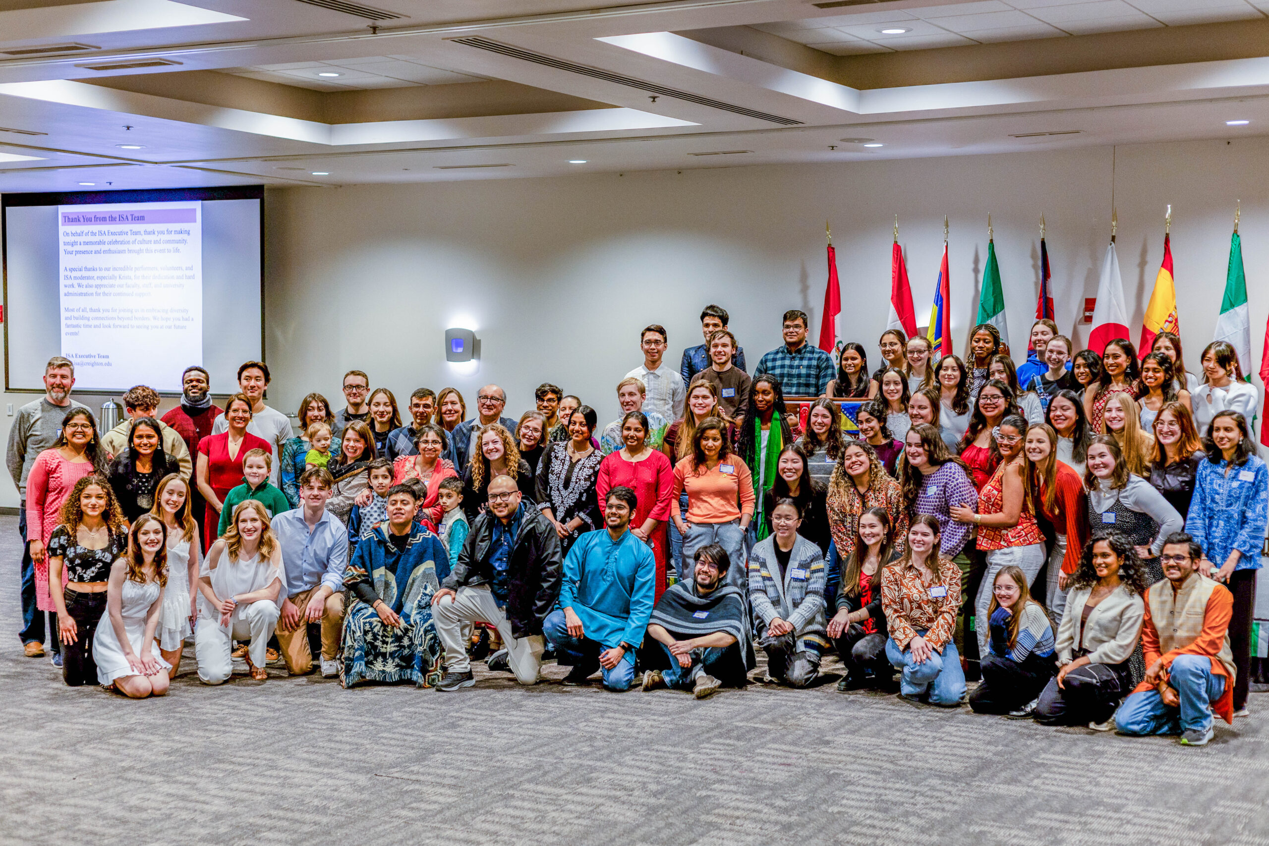 ISA members, volunteers and audience members came together during Cultural Night to share and learn each other's cultures.
