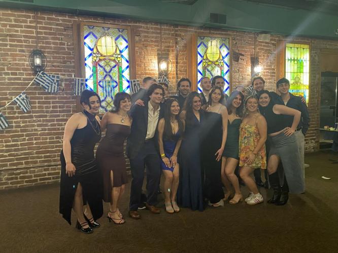 Creighton's Greek Hellenic Society Members Gathered locally to celebrate their heritage.